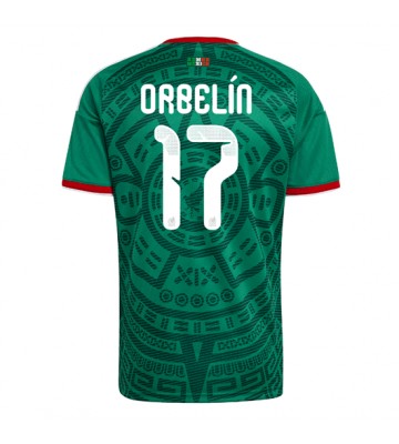 Mexico Orbelin Pineda #17 Hjemmebanetrøje VM 2026 Kortærmet